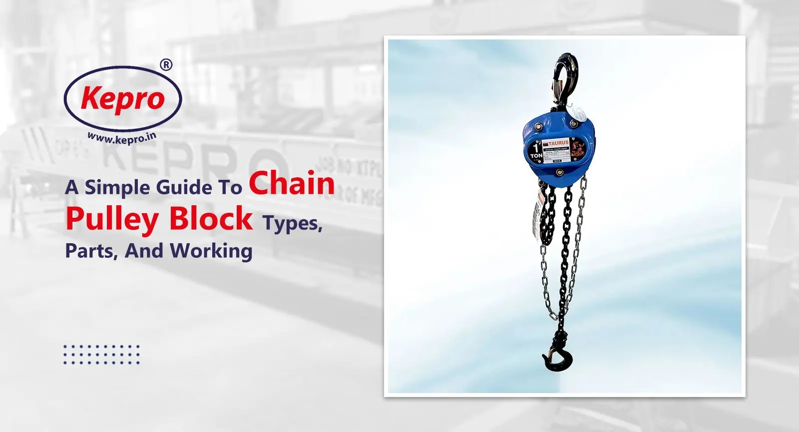 Chain Pulley Block Types