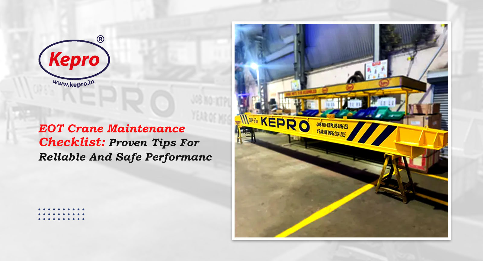 EOT Crane Maintenance Checklist