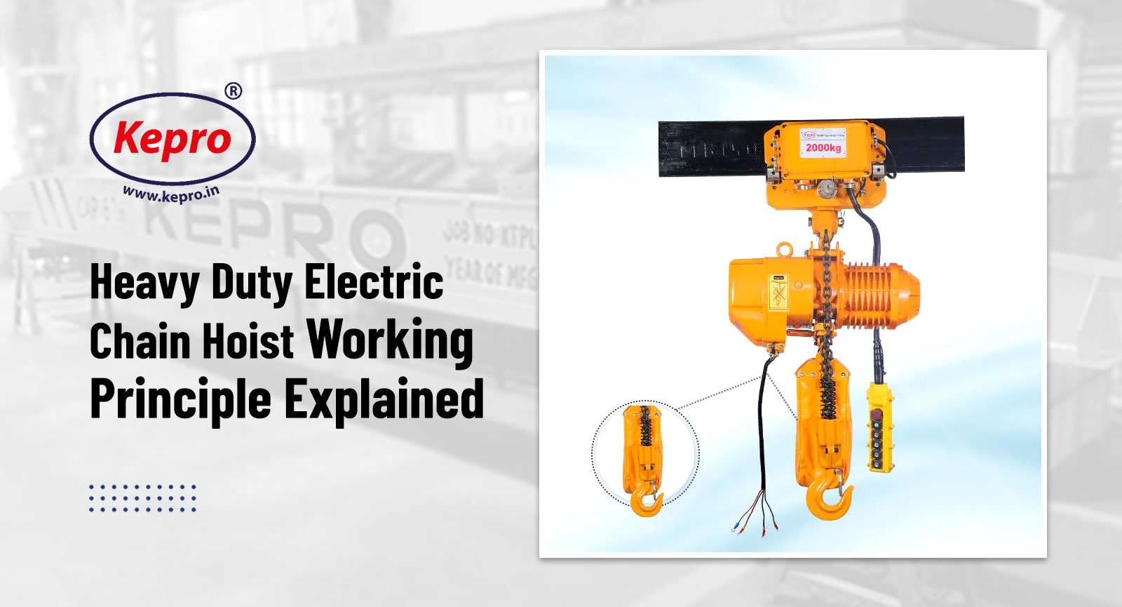 Heavy Duty Electric Chain Hoist Working Principle